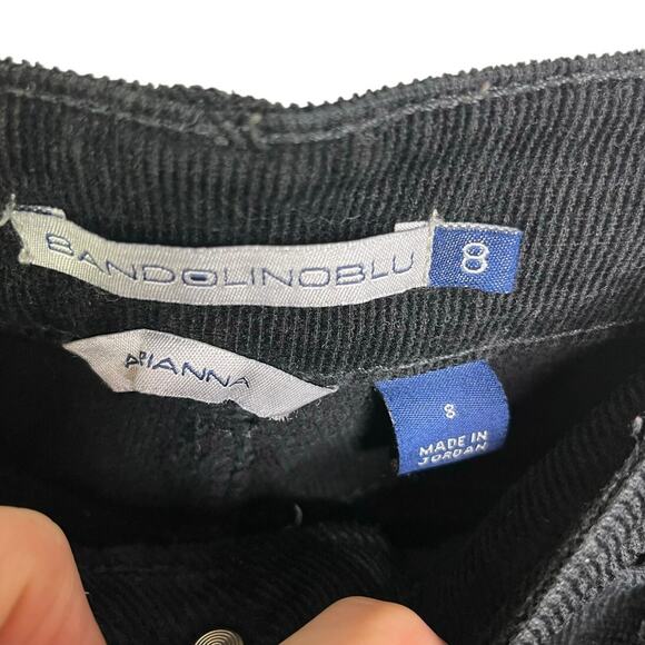 Bandolinoblu Pants Womens‎ Black 8 DB8208C Corduroy Arianna Stretch Jean Cut - Picture 2 of 9